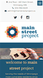 Mobile Screenshot of mainstreetproject.ca